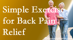 Minster Chiropractic Center encourages simple exercise as part of the Minster chiropractic back pain relief plan.