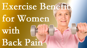 Minster Chiropractic Center shares new research about how beneficial exercise is, especially for older women with back pain. 