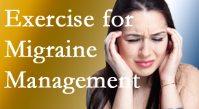 Minster Chiropractic Center incorporates exercise into the chiropractic treatment plan for migraine relief.