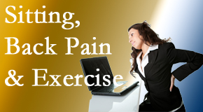 Minster Chiropractic Center urges less sitting and more exercising to combat back pain and other pain issues.