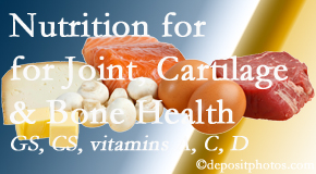 Minster Chiropractic Center describes the benefits of vitamins A, C, and D as well as glucosamine and chondroitin sulfate for cartilage, joint and bone health. 