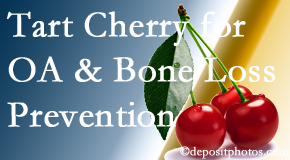 Minster Chiropractic Center shares that tart cherries may improve bone health and prevent osteoarthritis.