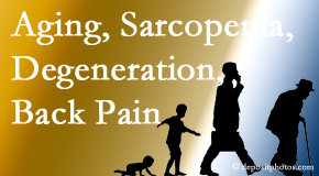 Minster Chiropractic Center lessens a lot of back pain and sees a lot of related sarcopenia and back muscle degeneration.