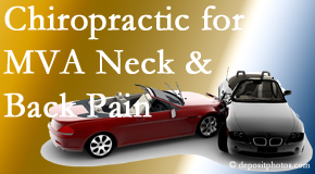 Minster Chiropractic Center offers gentle relieving Cox Technic to help heal neck pain after an MVA car accident.
