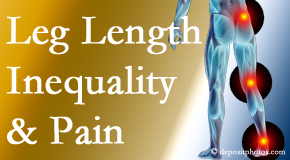 Minster Chiropractic Center tests for leg length inequality as it is related to back, hip and knee pain issues.