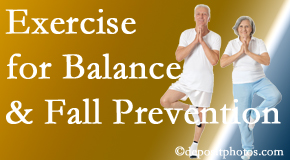 Minster chiropractic care of balance for fall prevention involves stabilizing and proprioceptive exercise. 